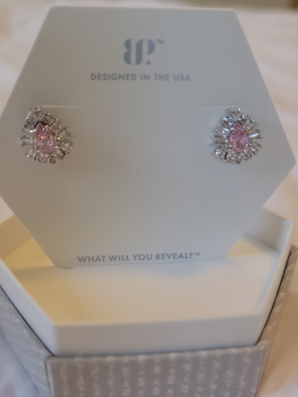 STERLING CLUB ROSE QUARTZ Earrings